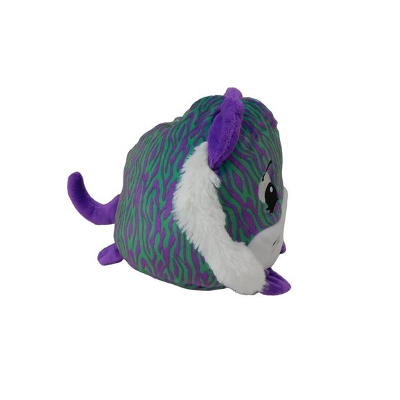Pikmi Pops Tiger Surprise Stuffed Animal Purple Jungle Teal Soft Plush 7" - Picture 3 of 7
